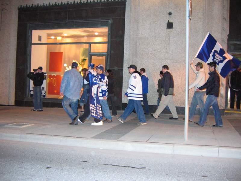 Downtown Toronto after Leafs won the Quarter Finals 60.JPG